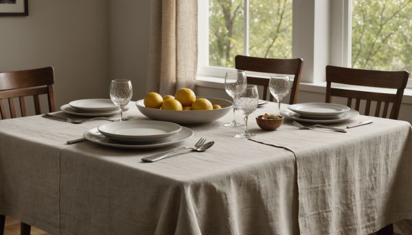 Comment choisir une belle nappe en lin lavé chic