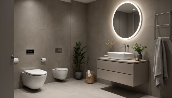 Les toilettes suspendues pour une salle de bains chic