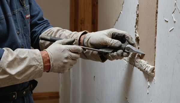 Réparer un mur abîmé avec de l enduit de lissage pro